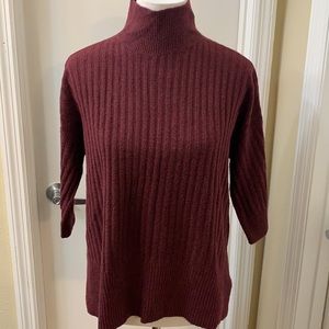 Loft outlet mock neck short sleeved sweater